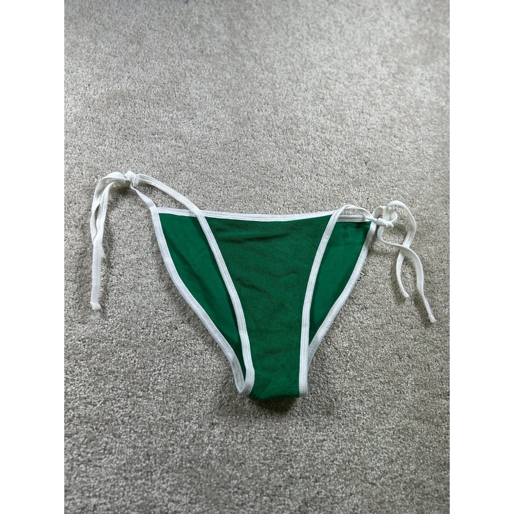 American Apparel Women's Swimwear Bikini Bottom Kelly Green L Cotton